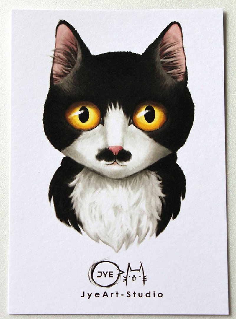 [Mow letter film] Gentleman cat (single purchase area) - การ์ด/โปสการ์ด - กระดาษ สีดำ