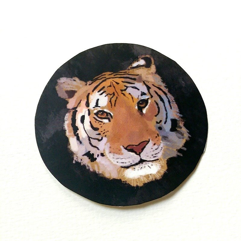 Tiger stickers - สติกเกอร์ - กระดาษ สีดำ