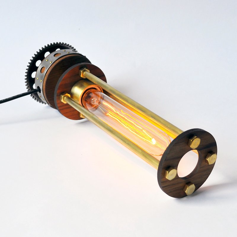 サイクロンランプ真鍮ランプフェンス（チーク版） - 照明・ランプ - 金属 ブラウン