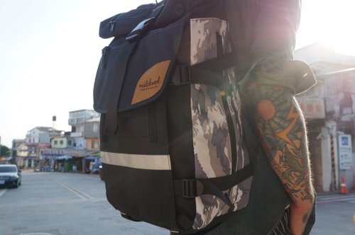Rider Waterproof Laptop Backpack 17&amp;quot; Laptop Sandwich Snow Camouflage Backpack