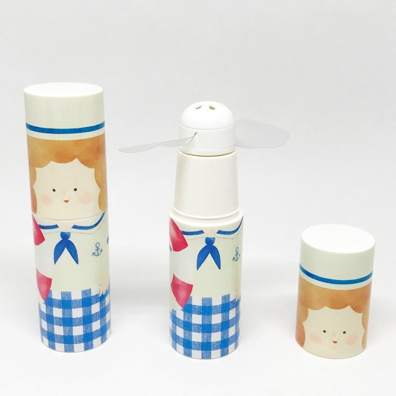日本 Art Lab - Q版香氛涼感小風扇 - 幼齒媽咪 - 其他 - 塑膠 藍色