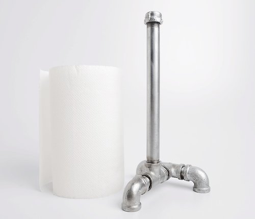 銳龍工藝設計 水管捲筒餐巾紙直立架/衛生紙架
