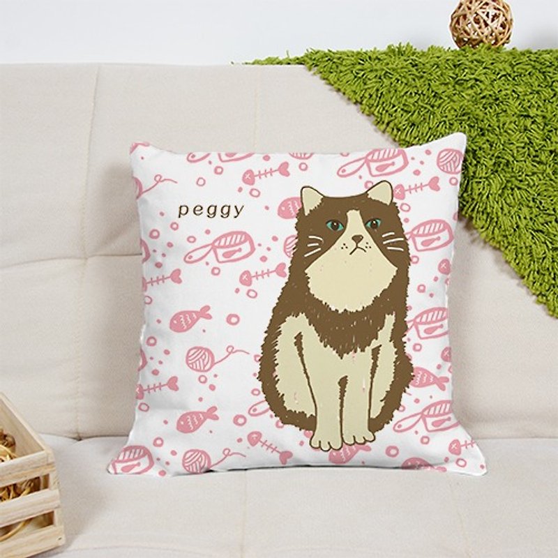 Cute Ragdoll illustration pillow AH1-PTFL1 - Pillows & Cushions - Other Materials 
