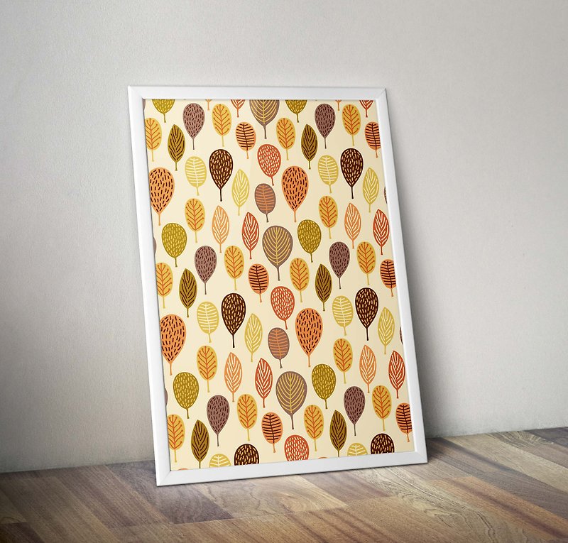Retro Geometry_Autumn - Posters - Paper Gold