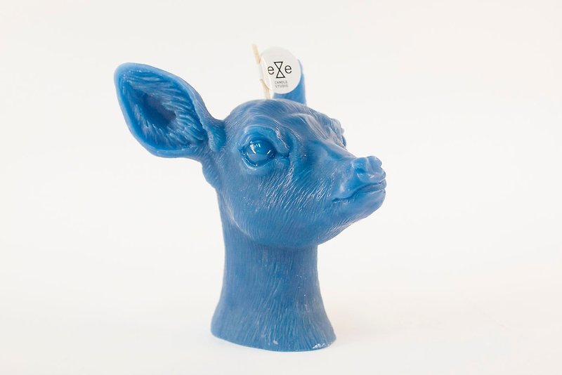 子鹿  アロマキャンドル（blue） - キャンドル・燭台 - 蝋 ブルー