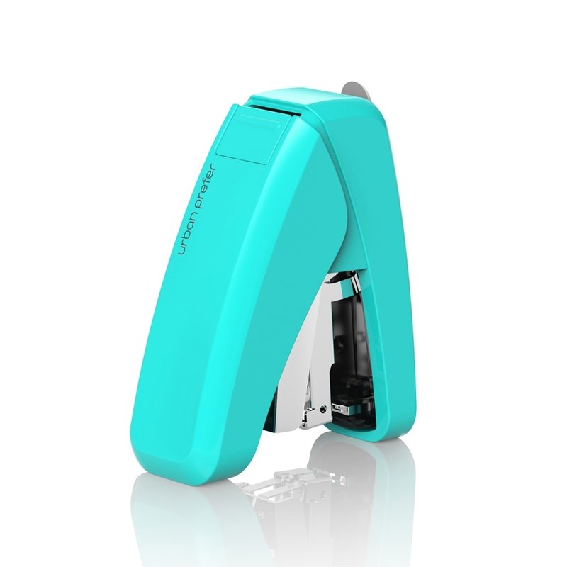 SII Labor-saving Flat Needle Stapler (10 Gauge Needle)-Blue Green - แม็กเย็บ - โลหะ สีเขียว