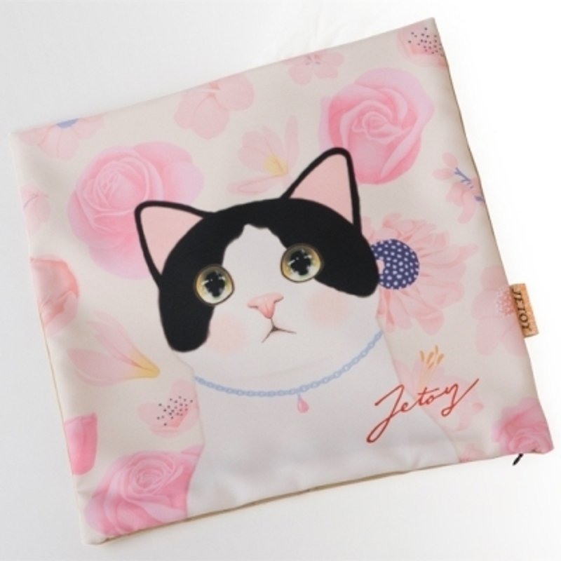 JETOY, Choo choo sweet cat pillowcases (40X40) _Jewelry (J1408804) - Pillows & Cushions - Cotton & Hemp Multicolor