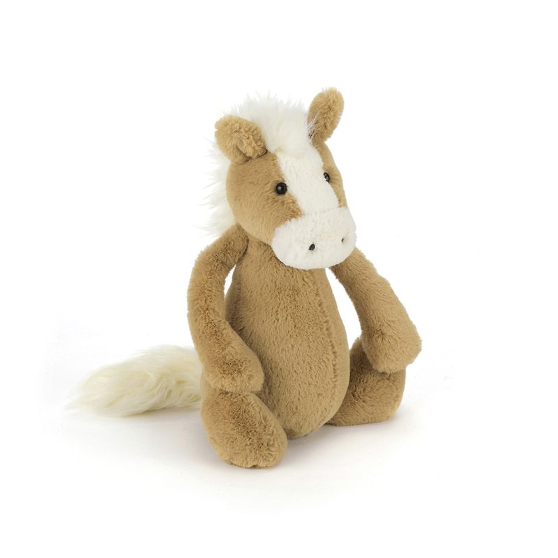Bashful Pony 馬 31cm - 公仔模型 - 棉．麻 卡其色