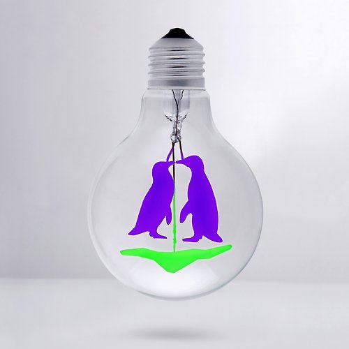DarkSteve 「演活生命」 DarkSteve「演活生命」- 設計師燈泡 - 企鵝球燈泡 Edison-Style 愛迪生燈泡: 1 個 (純燈泡)