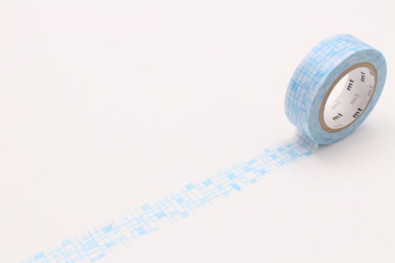 mt and paper tape Deco [Line Street Town - light blue (MT01D291)] - Washi Tape - Paper Blue