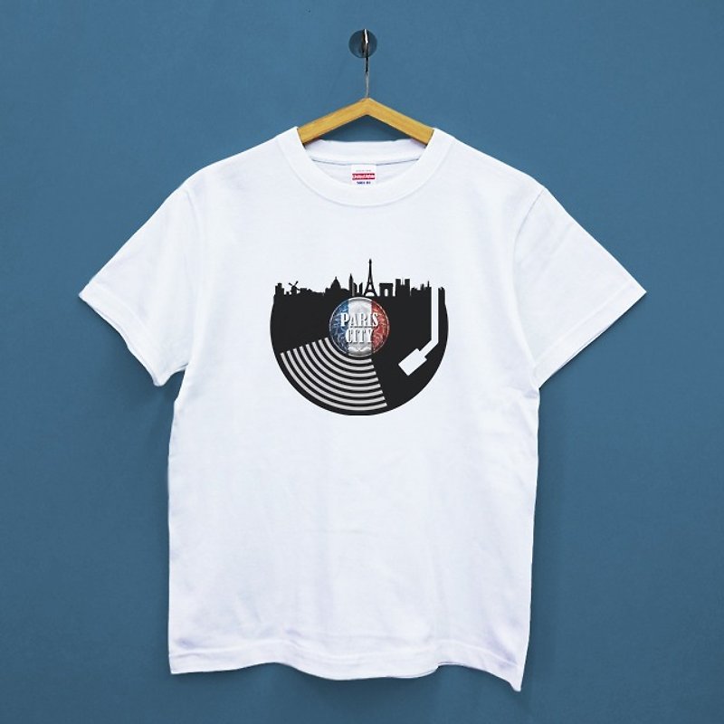 【Customized Gift】Vinyl Paris Cotton Soft T-Shirt - เสื้อฮู้ด - ผ้าฝ้าย/ผ้าลินิน 