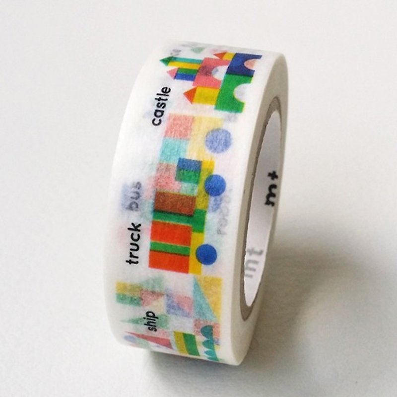 Mt and paper tape Kids [Building Blocks (MT01KID026)] - Washi Tape - Paper Multicolor