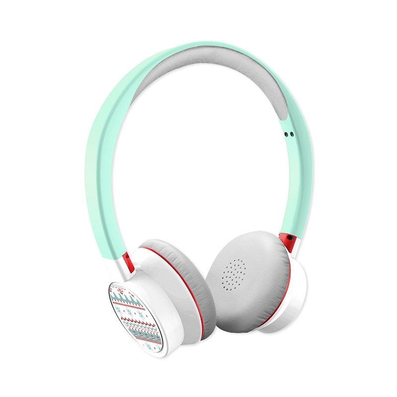 『Bright』客制化有線耳機 XMAS限定聖誕圖騰印刷 - 耳機/藍牙耳機 - 紙 多色