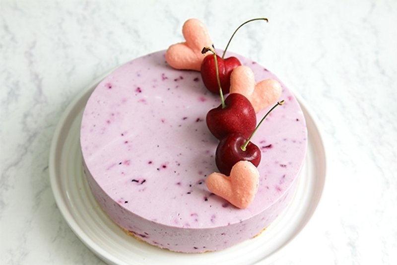 I love summer wild berry yogurt raw milk cheeses - เค้กและของหวาน - อาหารสด สีม่วง