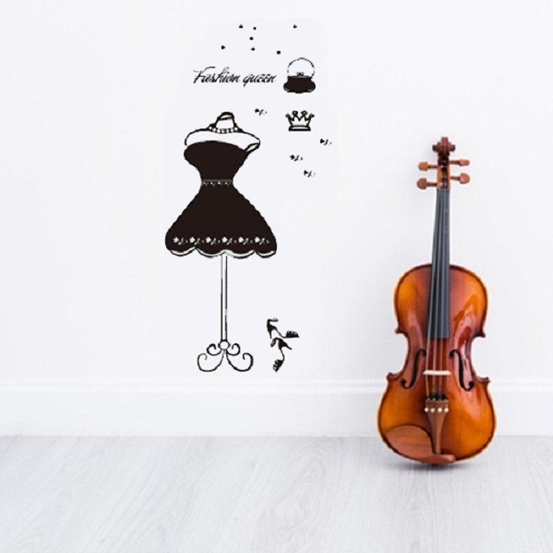 "Smart Design" creative seamless wall stickersFashion Queen (small) 8 colors available - Wall Décor - Plastic Green