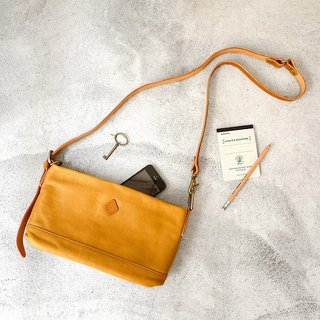 CLEDRANで日本製日本の野生の革のショルダー斜めデュアルユースパッケージ