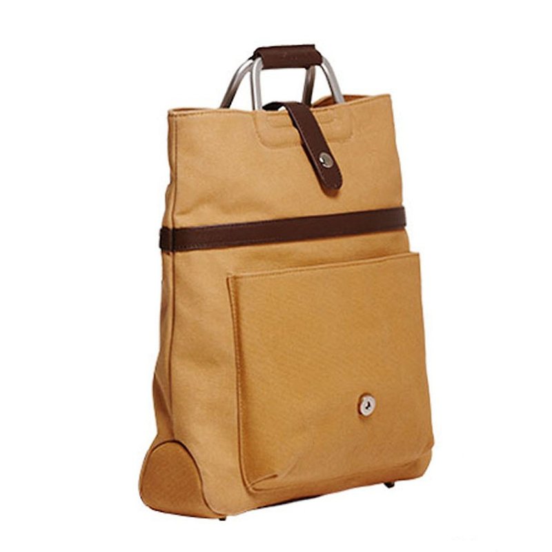 Amore Aigad Portable Backpack Backpack - Khaki - Backpacks - Other Materials Multicolor