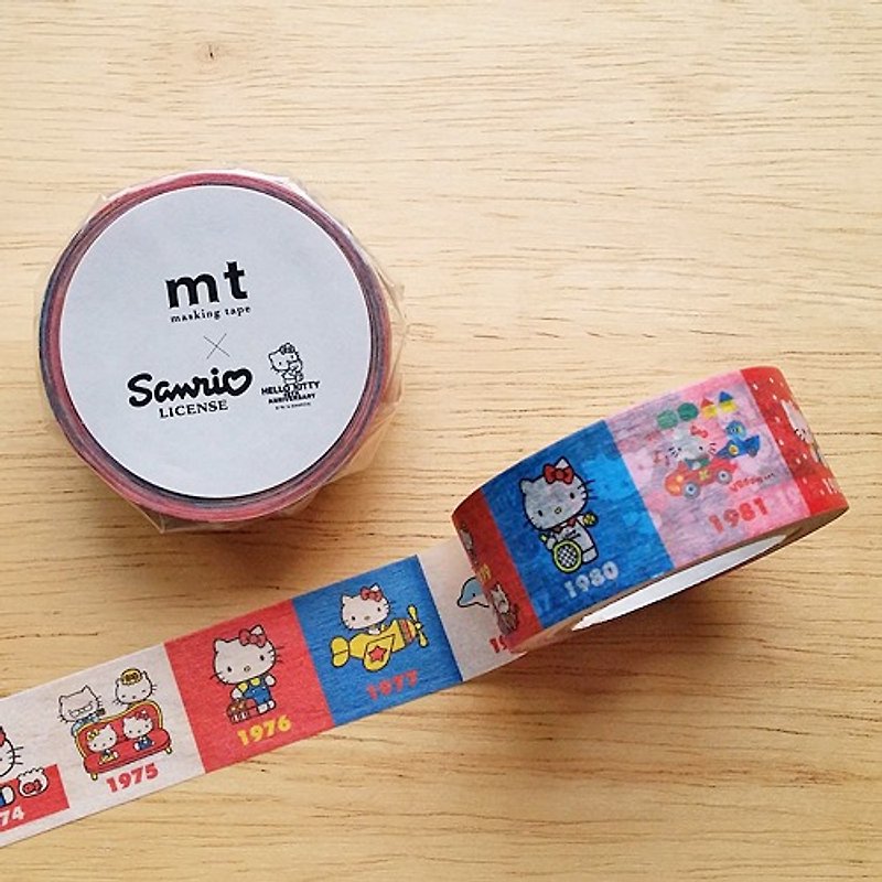 mt and paper tape mt x Sanrio [history (MTSARI01)] - Washi Tape - Paper Multicolor