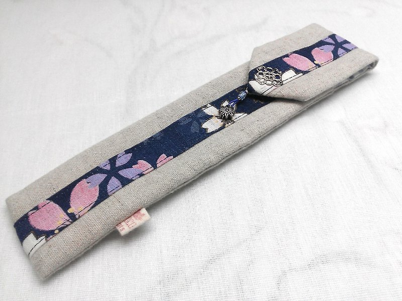 餐具組隨身收納袋 筷套F02-025~獨特設計手工縫製 - 筷子/筷子架 - 其他材質 
