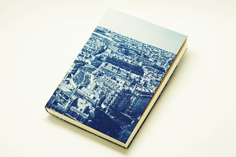 Handmade Blue Sun Notebook-Smile Skyrim - สมุดบันทึก/สมุดปฏิทิน - กระดาษ สีน้ำเงิน
