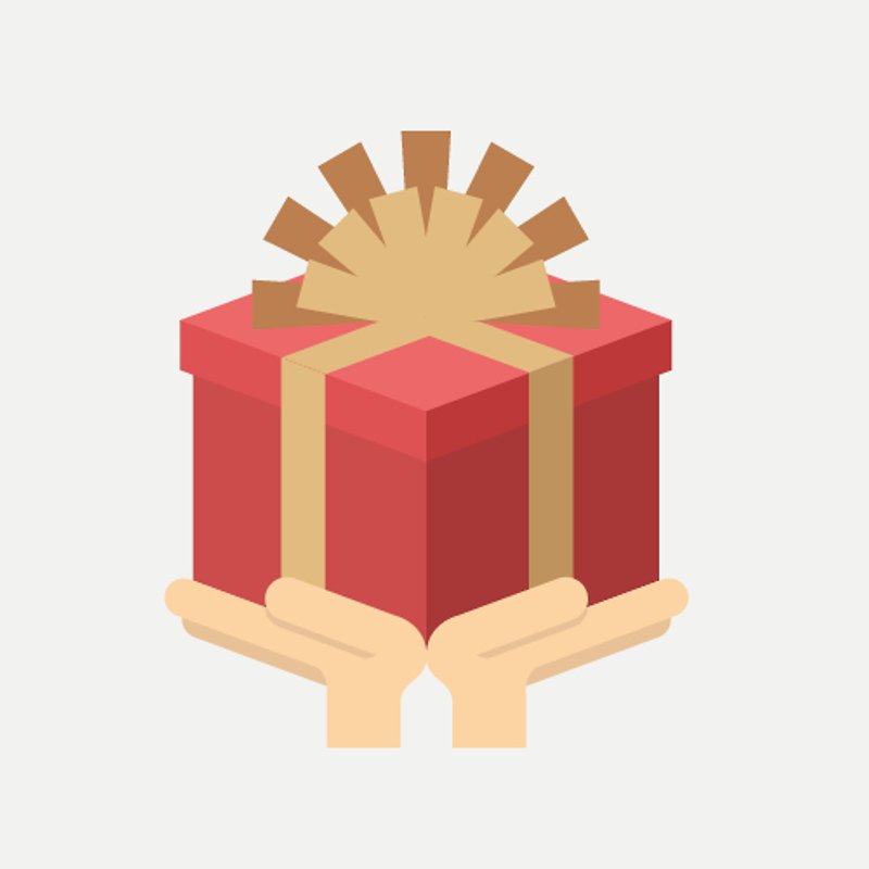 Add-On - Gift Box (with Ribbon & Card) No Plant Gifts - อื่นๆ - กระดาษ ขาว