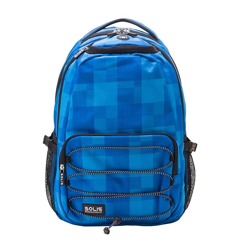 SOLIS Magic Show Series Drawstring Laptop Backpack(Blue) - กระเป๋าเป้สะพายหลัง - เส้นใยสังเคราะห์ หลากหลายสี
