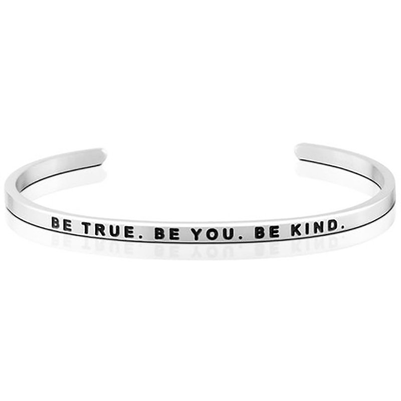 Mantraband - BE TRUE. BE YOU. BE KIND - Bracelets - Other Metals Silver