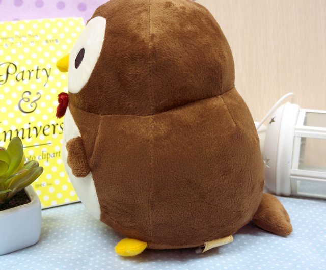 フクロウぬいぐるみ（E012SQT） - ショップ Squly & Friends