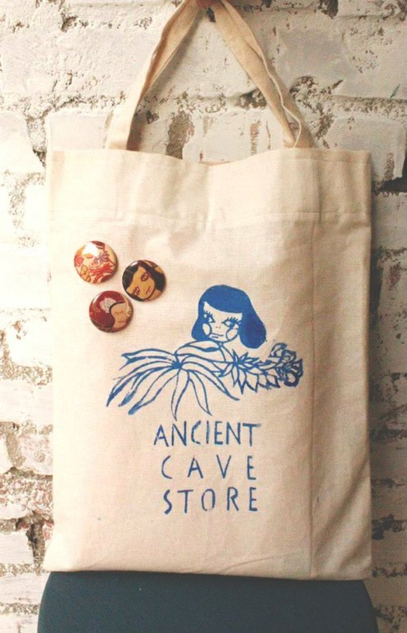 古窟商行 Ancient Cave Store手提袋 - 手提包/手提袋 - 其他材質 白色