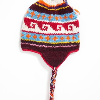Valentine&amp;#39;s Day Gift Hand-knitted Pure Wool Hat/Flying Wool Hat/Knitted Hat-Eastern European Totem (One Piece Only)
