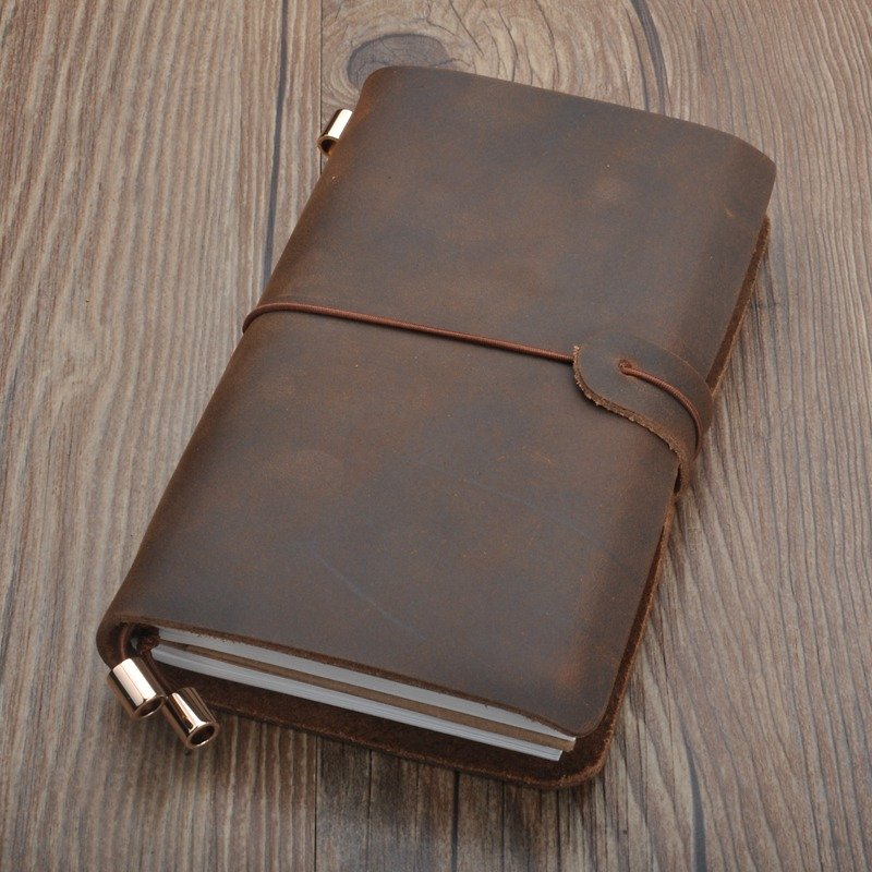 New shelves long section retro cowhide travel notebook notebook diary PDA free printed sign, zodiac signs, letters, etc. - Notebooks & Journals - Genuine Leather 