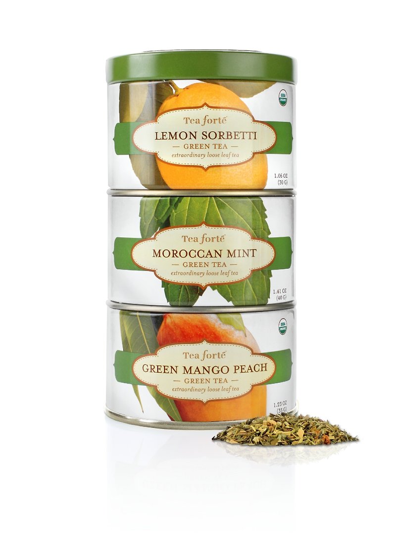 Canned Tea Forte tea series - fresh green tea trio GREEN COLLECTION - Tea - Fresh Ingredients Green