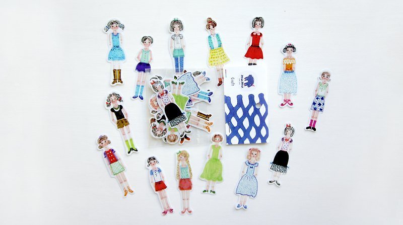 Why play a small sticker ::: ::: girl group Girls - Stickers - Paper Multicolor