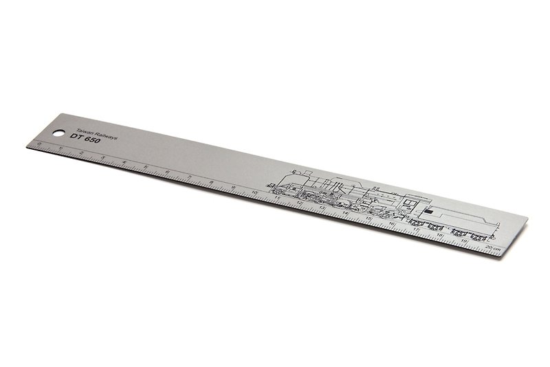 Taiwan Railway Stainless Steel Ruler-Steam Train (DT650) - Other - Other Metals Gray