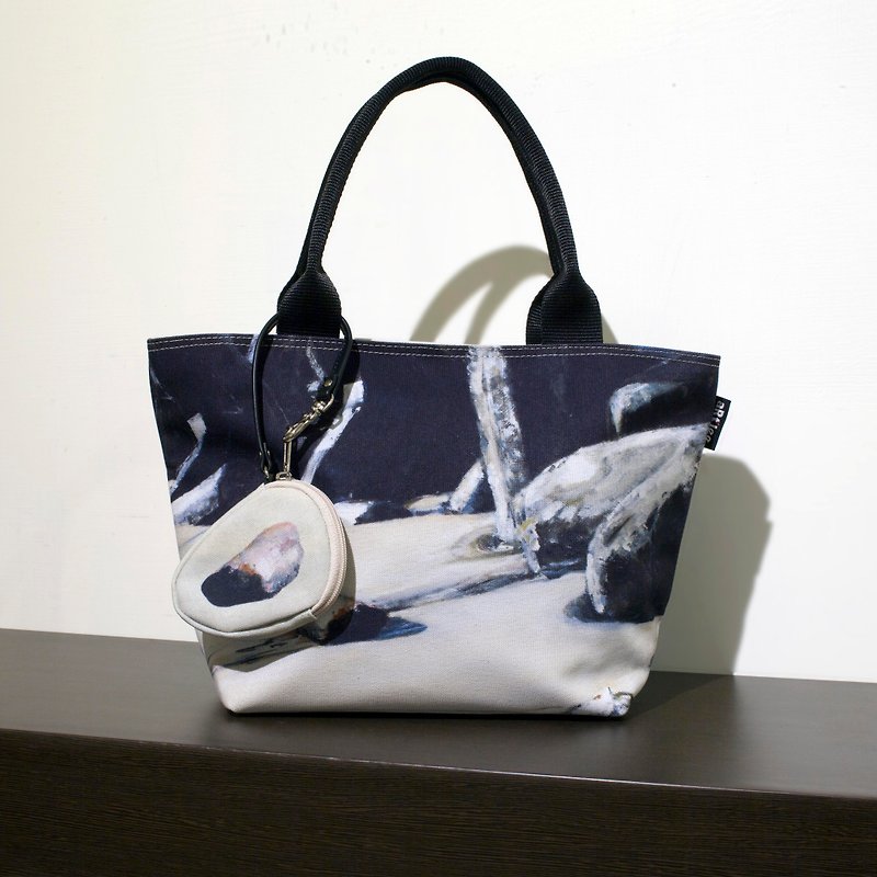 曹楷智 / 散步- 側背包+零錢包 - 側背包/斜孭袋 - 其他材質 藍色