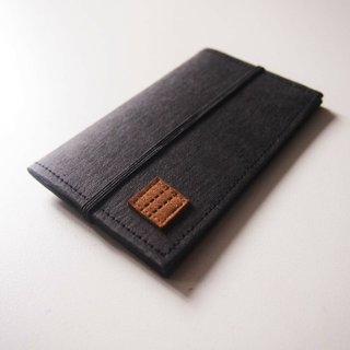 Paralife 黒の 再生革(水に濡れても可) カードケース/カード入れ