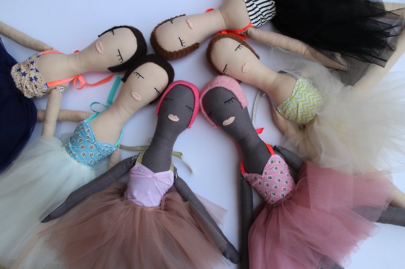 Semi-custom handmade doll - Stuffed Dolls & Figurines - Cotton & Hemp Purple