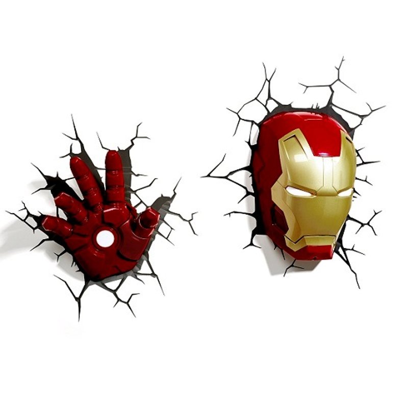 3D Light FX - Marvel Series Iron Man Set - 3D立體造型燈 鋼鐵人 組合 - 燈具/燈飾 - 塑膠 紅色