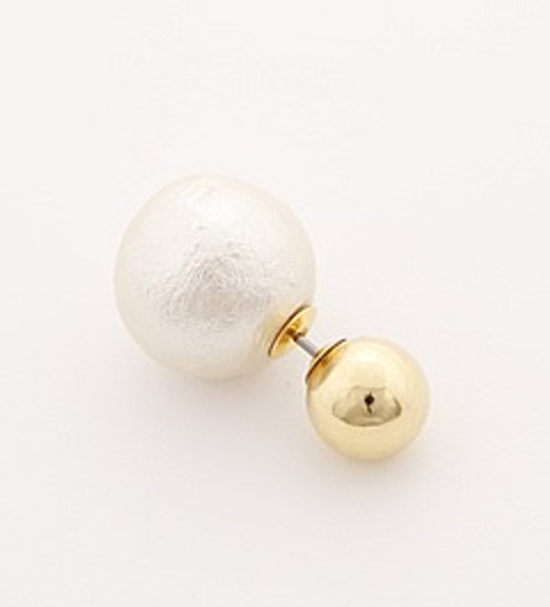 [JewCas] Backcatch Earrings / JC2092 - Earrings & Clip-ons - Other Metals Gold