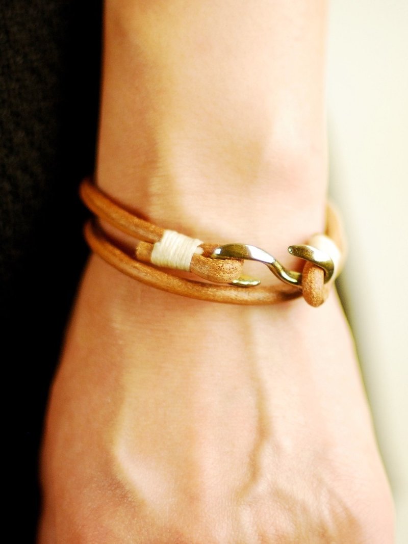 Omake / leather bracelet - Bracelets - Genuine Leather 