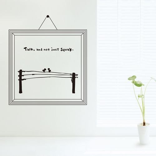 / Quote / Birds / Wall Sticker / ECO-Material