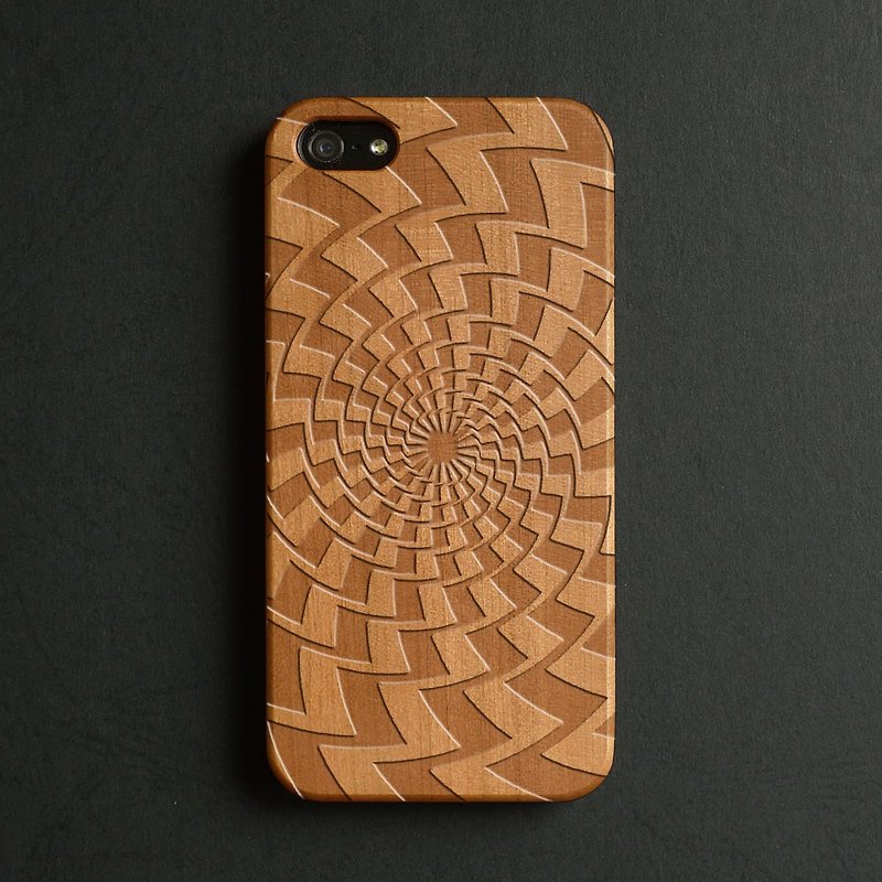 Real wood engraved iPhone 6 / 6 Plus case S009 - Phone Cases - Wood Brown