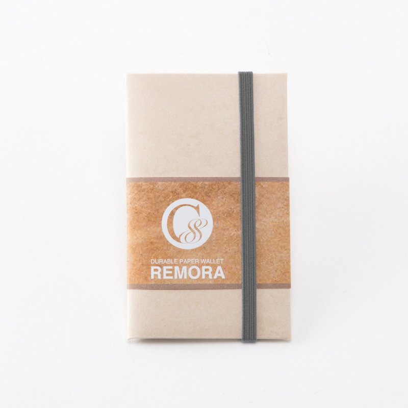 Durable Paper Wallet REMORA / Ivory&Gray - 錢包/皮夾/長短夾 - 紙 白色