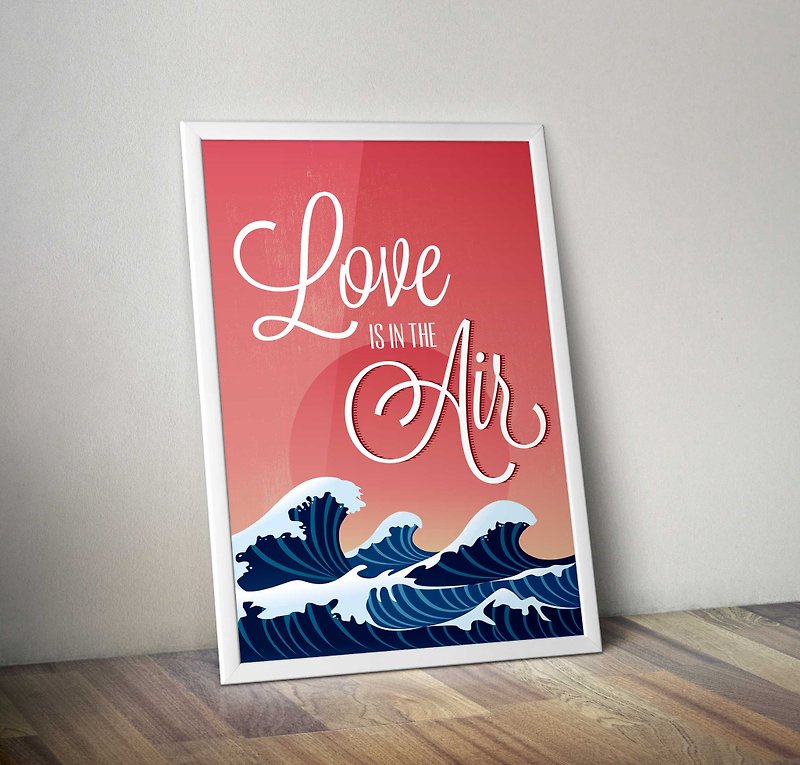 Love is in the Air (with words/without words) - Posters - Paper Red