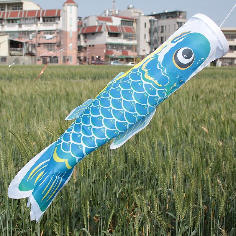 Taiwan Fish Flag 90 CM (Deep Sky Blue) - Items for Display - Other Materials Blue