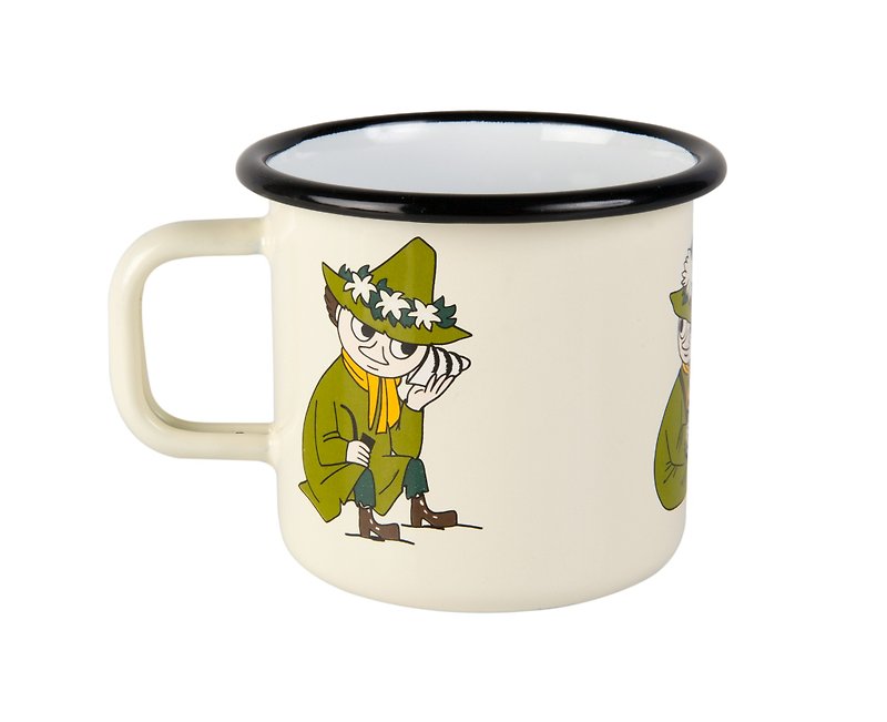 Lulu meters enamel mug Moomin Finland 3.7 dl (Arkin) Christmas Day to exchange gifts yeah Ting - Mugs - Paper White