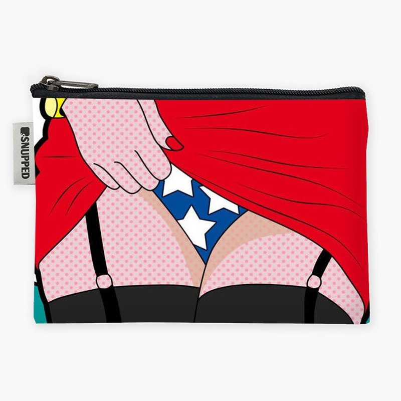 Snupped Zipper - 防水收納包 - wonder woman - 化妝包/收納袋 - 防水材質 