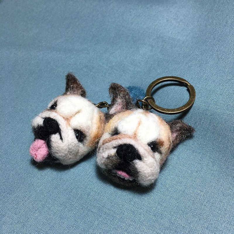 Blanket Pet Baby Key Ring (2 Heads) - This is a guest model please provide photos - Other - Wool Multicolor
