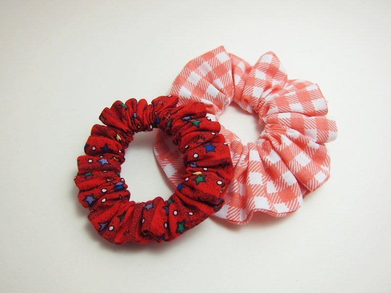 Limited color red stars colorectal beam (small) - Hair Accessories - Cotton & Hemp Red