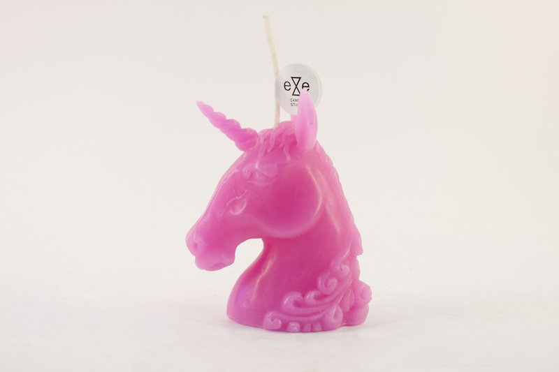 Unicorn Candle Small - Candles & Candle Holders - Wax Pink